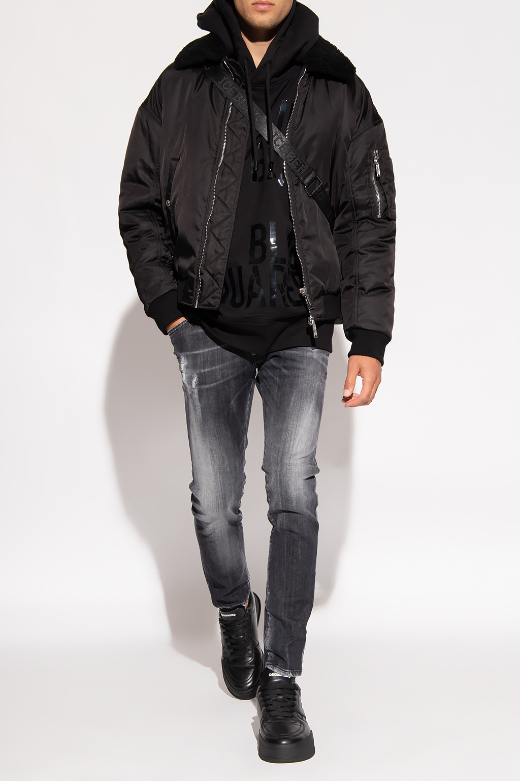 Dsquared2 ストラッフトレス S72CV0604S22679 900 Sneakers | DSQUARED2.